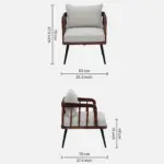 Verona Luxury Fabric Accent Sofa for Stylish Living Room Interiors - Image 6