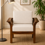 Harper Modern Fabric 1 Seater Sofa with Superior Comfort and Contemporary Appeal