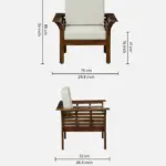 Harper Modern Fabric 1 Seater Sofa with Superior Comfort and Contemporary Appeal - Image 5