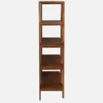 Grainvell Solid Acacia Wood Bookcase with Adjustable Shelves in Honey Oak - Image 5