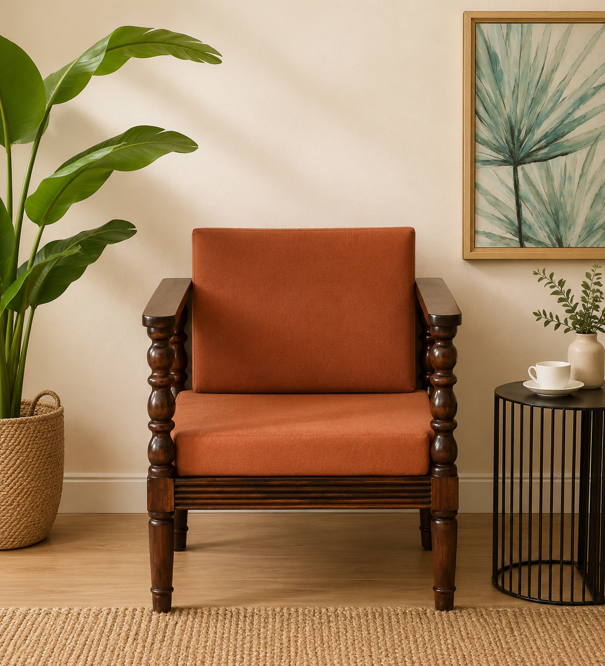 Brooklyn-Contemporary-Lounge-Chair-classic-wood-1.png Brooklyn Contemporary Lounge Chair - Image 1