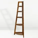 Dhruvan Solid Rosewood Bookshelf with Rope Wrapped Legs in Antique Ebony - Image 4