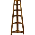 Dhruvan Solid Rosewood Bookshelf with Rope Wrapped Legs in Antique Ebony - Image 5