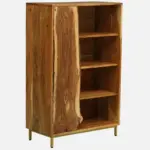 Itihas Solid Sheesham Wood Bookshelf with Straight Legs in Honey Oak Finish - Image 4