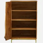 Itihas Solid Sheesham Wood Bookshelf with Straight Legs in Honey Oak Finish - Image 5