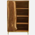 Itihas Solid Sheesham Wood Bookshelf with Straight Legs in Honey Oak Finish - Image 7