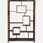 Breezan Solid Sheesham Wood Ladder Bookshelf in Natural Oak - Image 2
