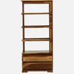 Ekant Solid Sheesham Wood Bookshelf in Dark Walnut Finish - Image 2