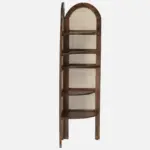 Dharitri Solid Sheesham Wood Bookshelf in Natural Oak Finish - Image 5