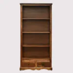 Praangan Solid Sheesham Wood Bookshelf in Walnut Brown Finish - Image 5