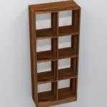 Stambh Solid Sheesham Wood Book Rack in Teak Brown Finish - Image 4