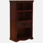 Pancham Solid Sheesham Wood Bookshelf in Honey Natural Finish - Image 2