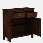 Ayaan Solid Sheesham Wood Storage Cabinet In Honey Finish - Image 5
