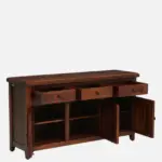 Devansh Sheesham Wood Cabinet With Double Door Storage - Image 5