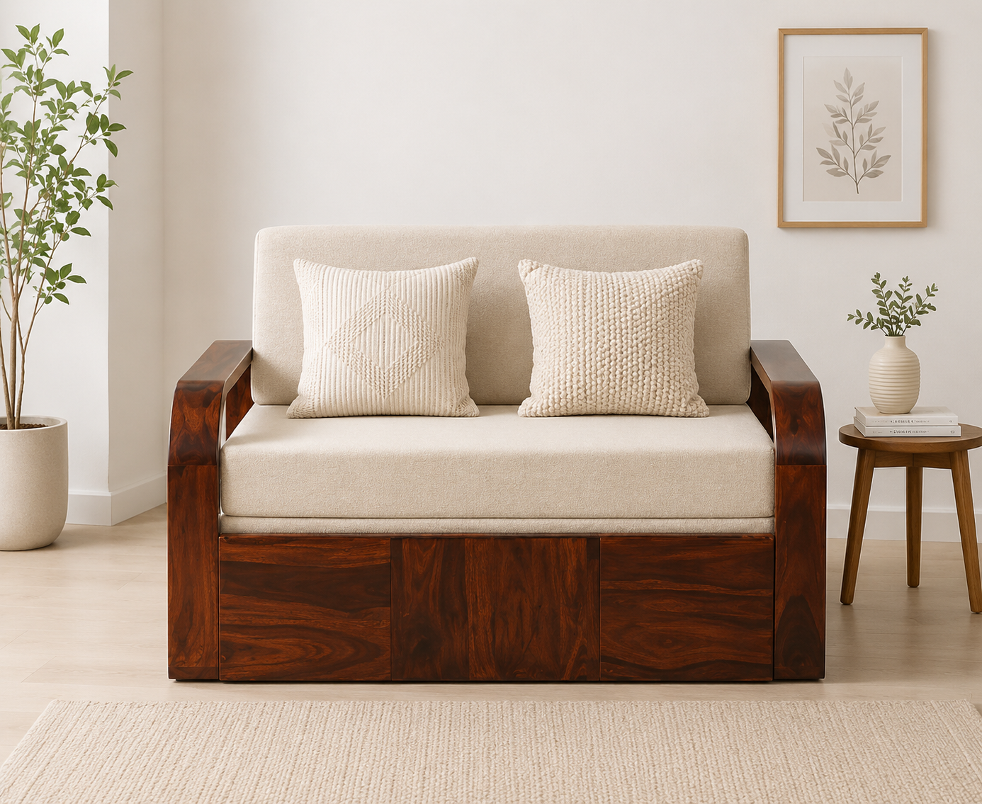 Killow-Wooden-Sofa-Cum-Bed-With-Comfortable-Backrest-Design-classic-wood-1.png Killow Wooden Sofa Cum Bed With Comfortable Backrest Design - Image 1