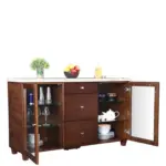 Solid Sheesham Wood Crockery Cabinet - Image 7