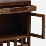 Modern Wooden Crockery Unit with Storage - Image 7