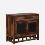 Modern Wooden Crockery Unit with Storage - Image 8