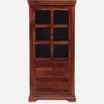 Sheesham Wood Crockery Cabinet in Walnut Finish - Image 4