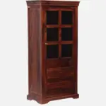 Sheesham Wood Crockery Cabinet in Walnut Finish - Image 5