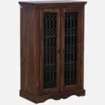 Solid Wood Crockery Cabinet with Glass Doors - Image 5