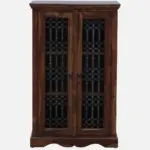 Solid Wood Crockery Cabinet with Glass Doors - Image 6