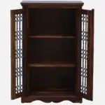 Solid Wood Crockery Cabinet with Glass Doors - Image 7