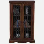 Solid Wood Crockery Cabinet with Glass Doors - Image 9