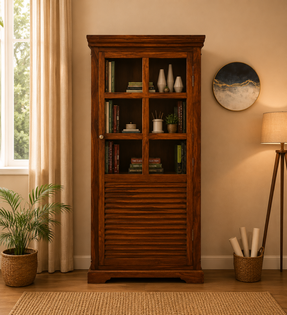 Premium-Sheesham-Wood-Crockery-Unit-classicwood-1.png Premium Sheesham Wood Crockery Unit - Image 1