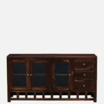 Traditional Sheesham Wood Crockery Unit - Image 7