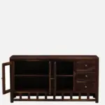 Traditional Sheesham Wood Crockery Unit - Image 8