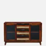 Wooden Crockery Cabinet with Shelves - Image 6