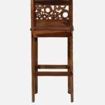 Elmwood Sheesham Wood Bar Table Set in Provincial Teak Finish With (Set of 2) - Image 5