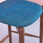 Vlvara Wooden Bar Stools in Warm Teak Finish (Set of 2) - Image 2