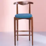 Vlvara Wooden Bar Stools in Warm Teak Finish (Set of 2) - Image 4