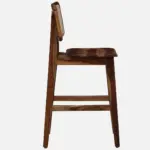 Kelmont Solid Wood High Chairs in Classic Brown Finish (Set of 2) - Image 4
