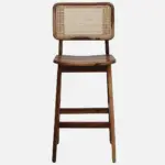 Kelmont Solid Wood High Chairs in Classic Brown Finish (Set of 2) - Image 5