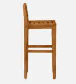 Frden Sheesham Wood Bar Chairs in Light Teak Finish (Set of 2) - Image 6