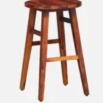 Haven Solid Sheesham Wood Bar Stool for Modern Interiors - Image 4