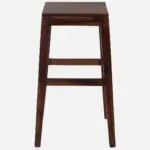 Tavian Premium Wooden Bar Stool with Ergonomic Back Support - Image 4
