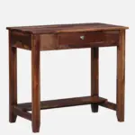 Sheesham Wood Writing Table In Scratch Resistant Provincial Teak Finish - Image 4