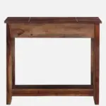 Sheesham Wood Writing Table In Scratch Resistant Provincial Teak Finish - Image 5