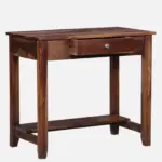 Sheesham Wood Writing Table In Scratch Resistant Provincial Teak Finish - Image 8