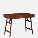 Sheesham Wood Writing Table In Scratch Resistant Provincial Teak Finish - Image 6