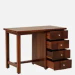 Sheesham Wood Writing Table In Scratch Resistant Provincial Teak Finish - Image 6