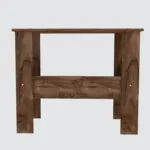 Sheesham wood computer study table with storage cabinet - Image 6